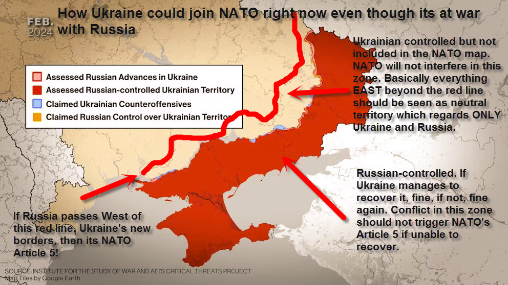 ukraine should join nato right now in 2024 with new borders